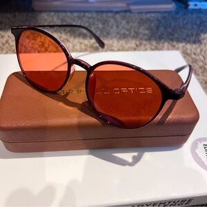 Braddell Optics rose colored glasses new